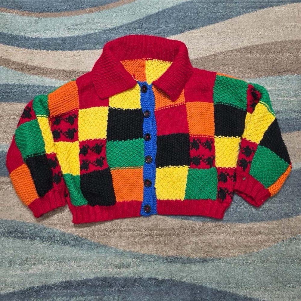 Harry Styles Handmade Croche JW Inspired Cardigan Multicolored